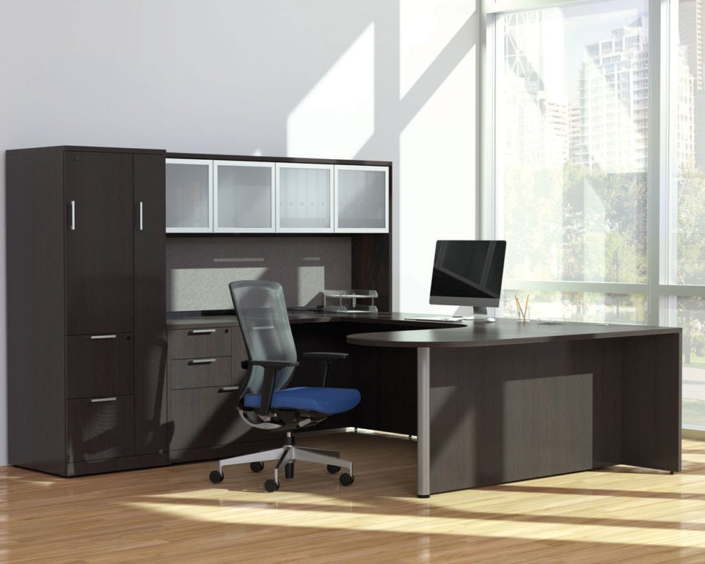 Bullet Desk Executive Workstation 71″ X 101″ e3 Office Furniture